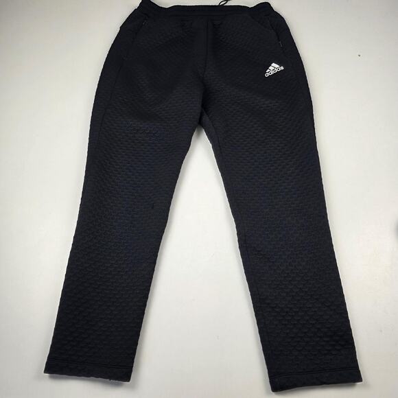 Adidas Pants Mens XLT Black Primeblue Parley Ocean Plastic Textured Zip Pockets - Picture 1 of 16
